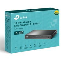 Load image into Gallery viewer, TP-Link 10-Port Gigabit PoE+ Easy Smart Switch, 8× Gigabit PoE+ Ports, 2x Gigabit Non-PoE Ports, 1× Combo Gigabit SFP Slot, TP-SG1210MPE