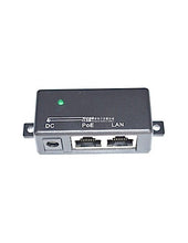 Load image into Gallery viewer, Acconet 1 Port Gigabit Passive Power Over Ethernet PoE Injector, 10/100/1000 Data Rate, 9-48V, Mode B, Wall-mount, Requires External PSU 2.1mm Jack