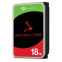 Load image into Gallery viewer, Seagate Ironwolf Pro ST18000NT001 18TB 3.5'' HDD NAS Drives 7200 RPM; SATA 6GB/s Interface; 256MB Cache; 550TB/Year; Unlimited Bays
