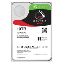 Load image into Gallery viewer, Seagate Ironwolf Pro ST10000NT001 10TB 3.5'' HDD NAS Drives 7200 RPM; SATA 6GB/s Interface; 256MB Cache; 550TB/Year; Unlimited Bays