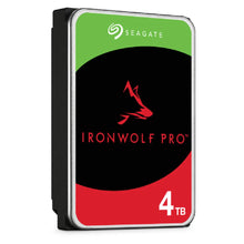 Load image into Gallery viewer, Seagate Ironwolf Pro ST4000NT001 4TB 3.5'' HDD NAS Drives 7200 RPM; SATA 6GB/s Interface; 256MB Cache; 550TB/Year; Unlimited Bays