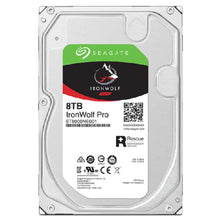 Load image into Gallery viewer, Seagate Ironwolf Pro ST8000NT001 8TB 3.5'' HDD NAS Drives 7200 RPM; SATA 6GB/s Interface; 256MB Cache; 550TB/Year; Unlimited Bays