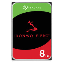 Load image into Gallery viewer, Seagate Ironwolf Pro ST8000NT001 8TB 3.5'' HDD NAS Drives 7200 RPM; SATA 6GB/s Interface; 256MB Cache; 550TB/Year; Unlimited Bays