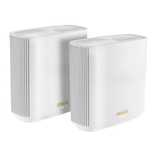 Load image into Gallery viewer, Asus ZenWiFi XT9 (W-2pk) AX7800 tri-band WiFi 6 Mesh System 2 PACK- Coverage up to 5700 sq.ft 90IG0740-MO3B40, Tri-band indoor WiFi 2.4GHz,5GHz,5GHz