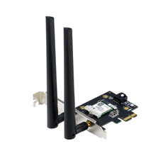 Load image into Gallery viewer, Asus WiFi 6E PCI-E Adapter with 2 external antennas, Supporting 6GHz band; 160MHz; Bluetooth 5.2; WPA3 network security; OFDMA adapter