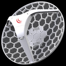 Load image into Gallery viewer, MikroTik LHG 5 - 5GHz Outdoor grid CPE - 3 pack, 600MHz CPU, 64MB RAM, 802.11a/n dual chain 316mW, 1 FE LAN, RouterOS L3, PoE in, 24dBi gain, 11V-30V