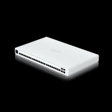 Load image into Gallery viewer, Ubiquiti UISP Switch Pro Layer 2, features 24x Gbit Ethernet RJ45 ports, including 16x 27V passive PoE output, 4x 10G SFP+ Ports, 1.3 Inch touchscreen
