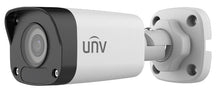 Load image into Gallery viewer, UNV Ultra H.265 - a - 4MP Mini Fixed Bullet Camera (Plastic), upto 30 FPS, No Analytics, PoE, IR 30m, 4.00mm lens, IP67, Supports Motion and Intrusion