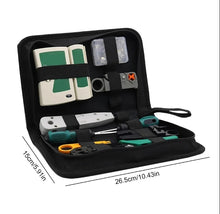 Load image into Gallery viewer, 11Pcs Portable LAN Network Tool Set Wear Resistant Computer Network Repair Tool Kit Crimping Maintenance Tool Set for Home Office