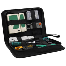 Load image into Gallery viewer, 11Pcs Portable LAN Network Tool Set Wear Resistant Computer Network Repair Tool Kit Crimping Maintenance Tool Set for Home Office