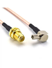 Load image into Gallery viewer, Acconet TS9-SMA(F) 120mm adaptor cable TS9 plug to SMA female, Works with Huawei B618 router and antenna products with SMA male plugs