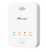 Load image into Gallery viewer, Milesight Gas Detector - Methane (CH4), DC Jack Connector, 12VDC, 1A Power Supply, Wall Mounting, IP30, PC+ABS (Flame Retardant), White, MLS-SNSR-Gas