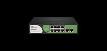 Load image into Gallery viewer, Bdcom 8-Port Gigabit Unmanaged PoE Switch (8-Port PoE + 2-Port Gigabit RJ45) 90W PoE Budget, Built-in AC power supply, DIP Function, Desktop/rackmount