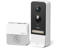 Load image into Gallery viewer, TP-Link Tapo Smart Video Doorbell Camera Kit, 1 × Tapo D230 (doorbell), 1 × Tapo H200 (Hub), 6700mAh rechargeable lithium-ion battery