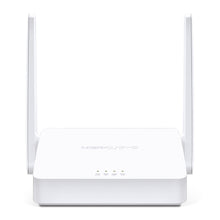 Load image into Gallery viewer, Mercusys N300 Multi-Mode Wi-Fi Router, 300 Mbps at 2.4 GHz, 2× Fixed External Antennas, 2× 10/100 Mbps LAN Ports, 1× 10/100 Mbps WAN Port, MW302R