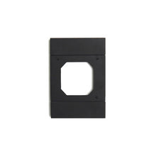 Load image into Gallery viewer, Acconet IoT 4x2  Smart Wall Switch Adapter Plate, Black, 100mm x 50mm, Compatible with AQ-CTRL-SW2-Wall-NEU, AQ-CTRL-SW2-Wall-Non, AJAX-SB-1-Gang-B