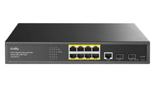 Load image into Gallery viewer, Cudy 8 Port Gigabit PoE 130W 2SFP Switch, 8× Gigabit PoE Ports with 802.3at/af Mode A PoE, 2× SFP, 130W Power Supply, L2 Managing Features | GS2008PS2