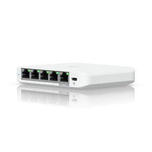 Load image into Gallery viewer, Ubiquiti UniFi Flex Mini 2.5Gbps 5 Port Switch, features 4 x 2.5GbE Ports, 1 x 2.5GbE PoE in port, Optional USB-C Adaptor included - USW-Flex-2.5G-5