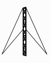 Load image into Gallery viewer, Lattice Mast Guy Rope Kit, 15 Meters, 15-Meter to 18-Meter, Brackets, 60-Meter Rope, Anchors and Accessories, for Antenna Mounting