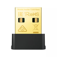 Load image into Gallery viewer, TP-Link AC600 Nano WiFi Bluetooth 4.2 USB Adapter Archer T2UB Nano, 200Mbps on 2.4GHz and 433 Mbps on 5GHz, BLE Technology, Bluetooth 4.2 - T2UB Nano