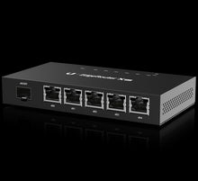 Load image into Gallery viewer, Ubiquiti UISP 6-Port EdgeRouter with PoE, Fanless router with 4-core 1 GHz MIPS64 Processor, 5x Gb RJ45 ports, 1x SFP port, Compact durable metal case