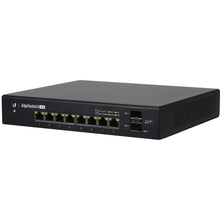 Load image into Gallery viewer, Ubiquiti UISP - EdgeSwitch - 8 Port with 150W PoE, Gigabit POE Switch, 802.3at and 24V Passive POE, 2 x SFP ports, 150W PoE, UB-ES-8-150W