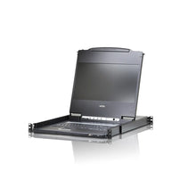 Load image into Gallery viewer, Aten CL6700MW 17'' wide Screen Full HD LCD console support USB DVI, Single Rail LCD Console (USB, HDMI / DVI / VGA), USB Type-A,USB Type-B, RJ-11 port