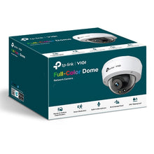 Load image into Gallery viewer, TP-Link VIGI 4MP Full-Color Dome Network Camera, IR/White Light, PoE/12V DC, 2.8 mm Fixed Lens, Built-In Microphone, micro-SD Slot, IK10, IP67
