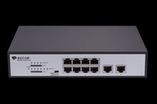 Load image into Gallery viewer, Bdcom 10-port 10/100 POE switch (8 POE ports, 2 Base-T ports), Unmanaged Switch - 120W PoE, AC220V power supply Included, Bdcom-PS1010-8P-120