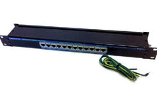 Load image into Gallery viewer, Clearline CL-LAN-12 12 Port Gigabit Inline Protector, Protects fast gigabit ethernet LAN equipment, Cat 5e Patch Leads Included