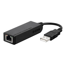 Load image into Gallery viewer, D-Link DUB-E100 USB 2.0 - 100Mbps Ethernet Adaptor, Wired, 10/100BaseT(X), 1 RJ45 Port, Full Duplex, IEEE 802.3,IEEE 802.3u, Product colour: Black