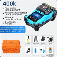 Load image into Gallery viewer, Fiber Optic Fusion Splicer Full set Hot Melt Machine Fully Automatic Fusion Splicer Fiber Optic Cable Trunk Wire Jumper A-87S