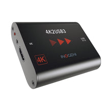 Load image into Gallery viewer, Inogeni 4K2USB3 4K HDMI to USB 3.0 Capture Device, Ultra HD to USB 3.0 camera converter, Zoom Certified, Compatible with Barco ClickShare Conference