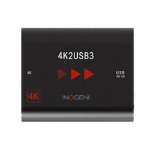 Load image into Gallery viewer, Inogeni 4K2USB3 4K HDMI to USB 3.0 Capture Device, Ultra HD to USB 3.0 camera converter, Zoom Certified, Compatible with Barco ClickShare Conference