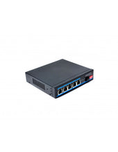 Load image into Gallery viewer, Gigabit 5 Port MPPT Solar POE switch (Selectable IEEE802.3af/at/POE++) + 1 SFP port - capable of providing battery back up through 12/24V solar panels