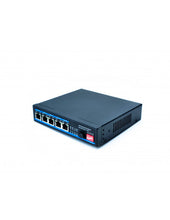 Load image into Gallery viewer, Gigabit 5 Port MPPT Solar POE switch (Selectable IEEE802.3af/at/POE++) + 1 SFP port - capable of providing battery back up through 12/24V solar panels