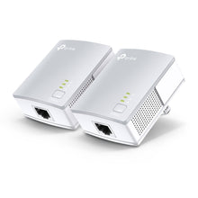 Load image into Gallery viewer, TP-Link PA4010KIT 600Mbps Powerline Extender (2 Pack), 1 x FE LAN Ports, AV600 with HomePlug AV2 standard compliant, Plug and Play, TP-PA4010Kit