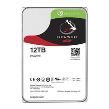 Load image into Gallery viewer, Seagate Ironwolf ST12000VN0008 12TB NAS; 3.5'' Internal; SATA 6GB/s; RPM 7200 HDD speed; 256MB Cache, Component for NAS, Serial ATA III Interface