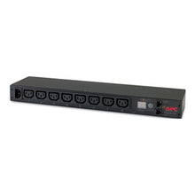 Load image into Gallery viewer, APC NetShelter Metered Rack PDU, 1U Horizontal mounting, Supports up to 12A at 208V and 10A at 230V, Features 8 IEC 60320 C13 outlets AP7820B