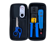 Load image into Gallery viewer, Acconet Installer Kit, RJ45 Pass Through Crimper, Punch Tool, Cable Stri-pping Tool and Electrician Tools, Cabling & Cabinets, LAN Cable & Connectors