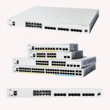 Load image into Gallery viewer, Catalyst C1200-24FP-4G 24Port PoE+ 4x1G SFP Switch, 24*10/100/1000 PoE+ ports with 375W power budget, 4x Gigabit SFP, Rack-mountable