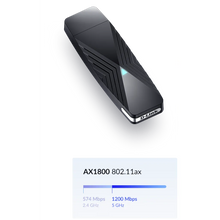 Load image into Gallery viewer, D-Link DWA‑X1850 AX1800 Wi-Fi 6 USB-Adapter, Dual-band (2.4 GHz / 5 GHz), USB 3.2 Gen 1 (3.1 Gen 1), Internal Antenna, Component for PC/Notebook