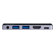 Load image into Gallery viewer, ATEN UH3238 Dock; USB-C 5-in-1 Travel Dock with Power Pass-Through - 1 x audio port; 2 x USB Type-A ports; 1 x HDMI; 1 x USB-C