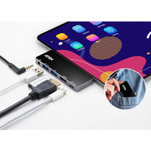 Load image into Gallery viewer, ATEN UH3238 Dock; USB-C 5-in-1 Travel Dock with Power Pass-Through - 1 x audio port; 2 x USB Type-A ports; 1 x HDMI; 1 x USB-C