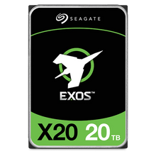 Load image into Gallery viewer, Seagate Exos X20 ST20000NM000D 20TB HDD; 3.5''; 6GB/s SATA SED Model Fast Format 4Kn/512e; RPM 7200; 5 Year Limited Warranty