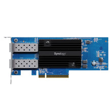 Load image into Gallery viewer, Synology E25G30-F2 2Port 25G SFP28 to PCIe 3.0 Adapter Card, Internal Network Card, Wired, PCI Express, Ethernet, 3125 Mbit/s, Blue