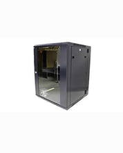 Load image into Gallery viewer, 9U Wallbox Swing Frame 600mm Deep, Black Empty Cabinet, Ideal for storage of Network equipment such as Routers, Switches, Servers, PDU, Network Cables