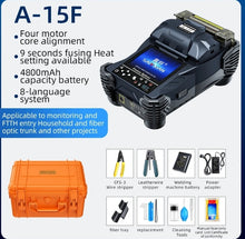 Load image into Gallery viewer, Fiber Optic Fusion Splicer Full set Hot Melt Machine Fully Automatic Fusion Splicer Fiber Optic Cable Trunk Wire Jumper A-87S