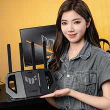 Load image into Gallery viewer, ASUS TUF Gaming BE3600 WiFi 7 Router with AI functions and high-speed Ethernet ports, 4× External antennas 2.4GHz/5GHz quad-core