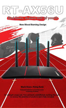 Load image into Gallery viewer, Asus RT-AX56U V2 HBV AX1800 Dual Band WiFi6 802.11ax Router MU-MIMO OFDMA AiMesh WiFi AiProtection Classic 10/100/1000Mbps 4*LAN